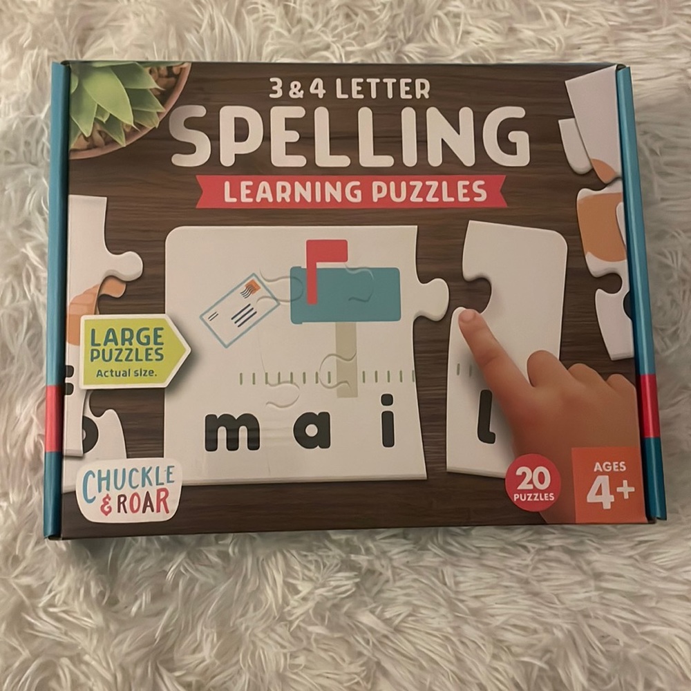 **NIB** 3&4 Letter Spelling puzzles | 20 puzzles | 4+